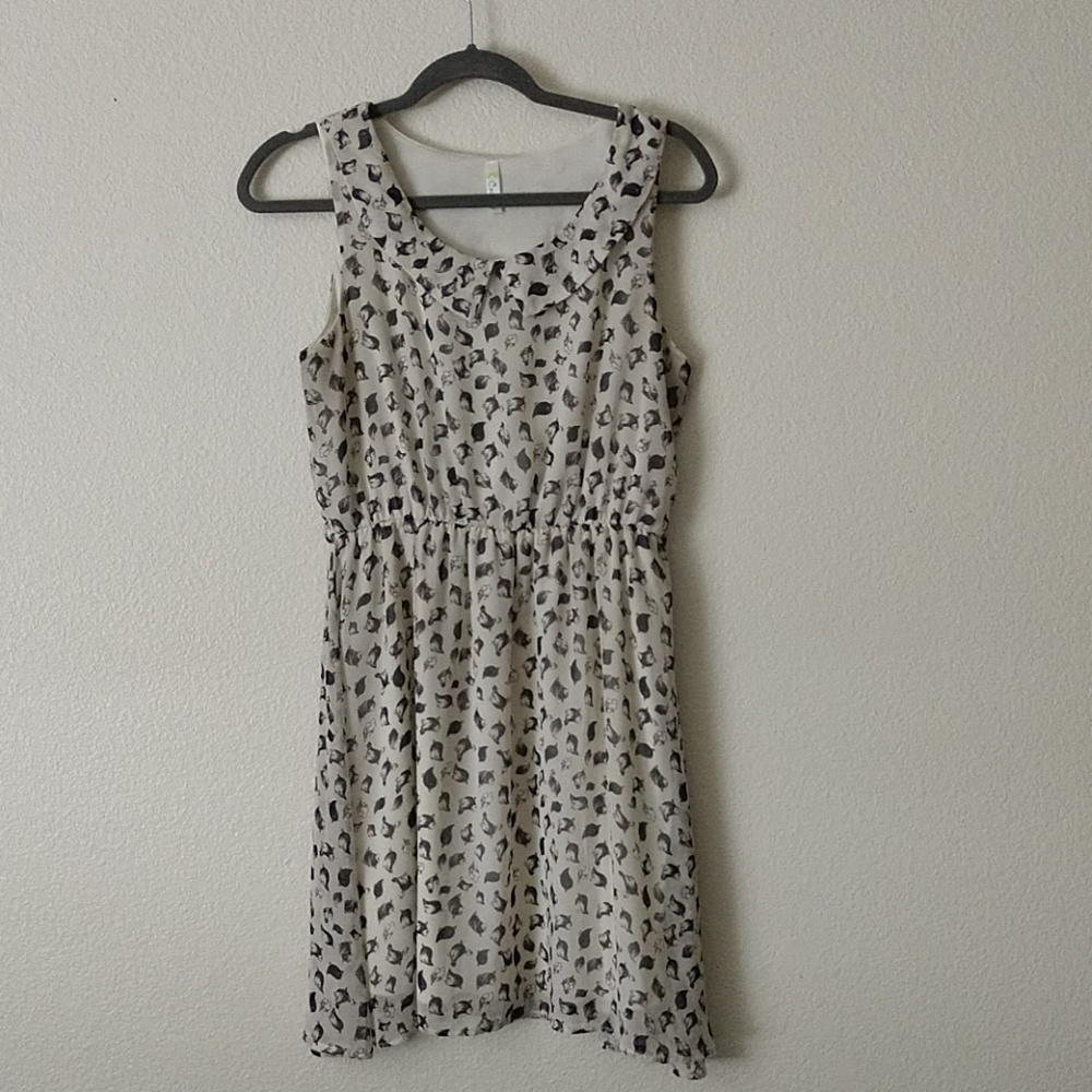 Modcloth Finches Peter Pan Collar Dress